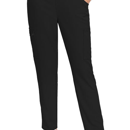 Med Couture Insight Mid Rise Pull-on Tapered Leg Ankle Pant MC009 - Black