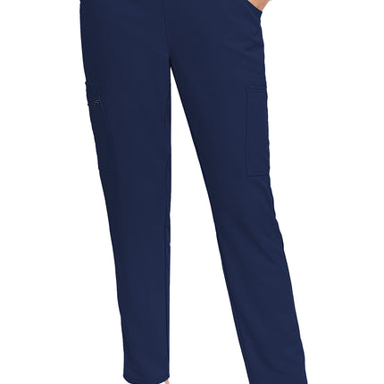 Med Couture Insight Mid Rise Pull-on Tapered Leg Ankle Pant MC009 - Navy