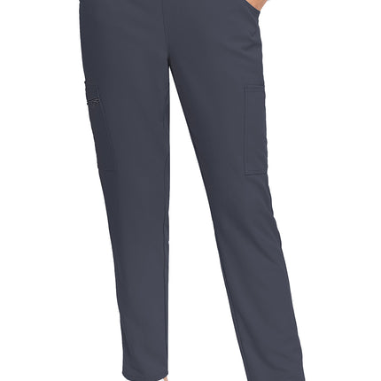 Med Couture Insight Mid Rise Pull-on Tapered Leg Ankle Pant MC009 - Pewter
