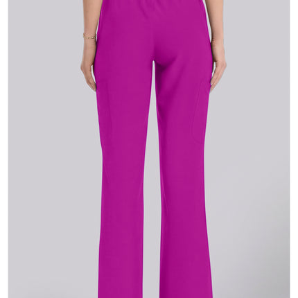 Med Couture Insight Women's Mid Rise Flare Leg Pant MC010 - Back to the Fuschia