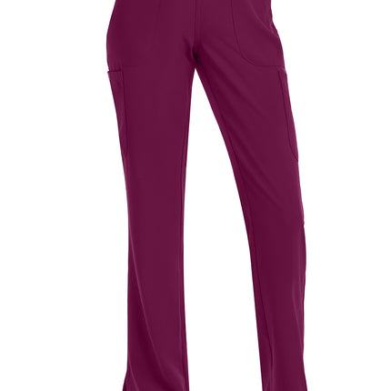 Med Couture Insight Women's Mid Rise Flare Leg Pant MC010 - Wine
