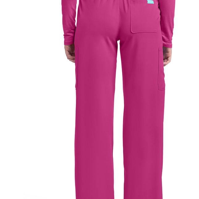 Med Couture Insight Women's 5-Pocket Ruched Wide Leg Pant MC011 - Aurora Berryalis