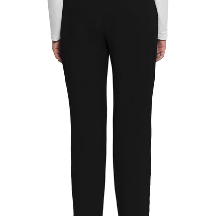 Med Couture Amp Mid Rise Drawstring Tapered Leg Pant MC101 - Black