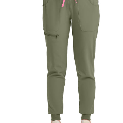 Med Couture Amp Mid Rise Jogger MC102 - Beyond Green