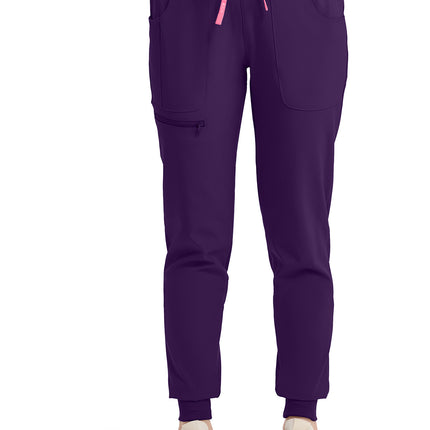 Med Couture Amp Mid Rise Jogger MC102 - Eggplant