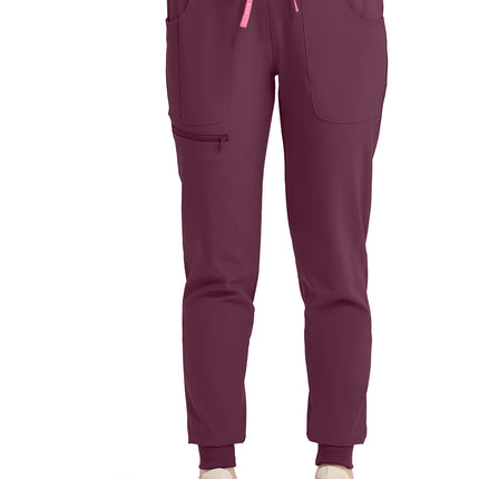 Med Couture Amp Mid Rise Jogger MC102 - Wine