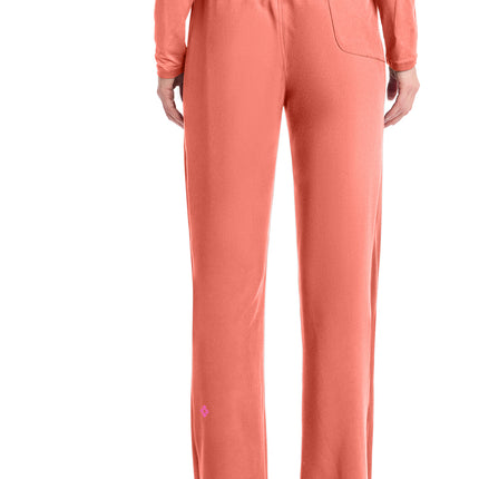 Med Couture Amp Women's Straight Leg Pull-On Pant MC103 - Coral Fusion