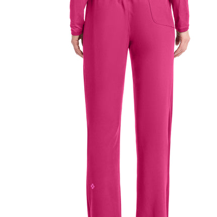 Med Couture Amp Women's Straight Leg Pull-On Pant MC103 - Pink Power