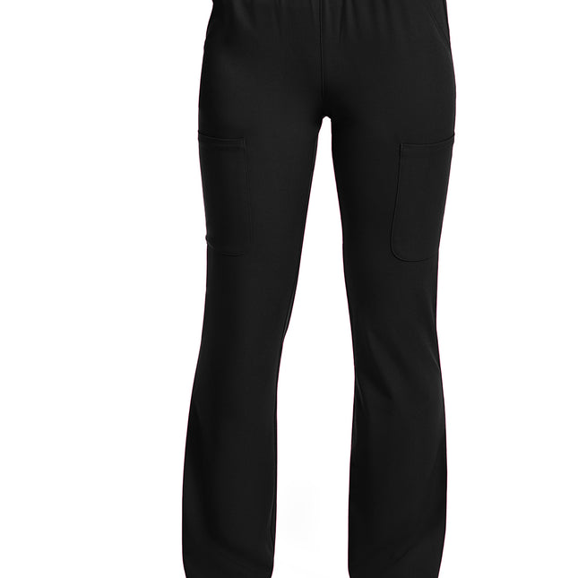 Med Couture Amp Women's High Rise 4-Pocket Flare Pant MC104 - Black