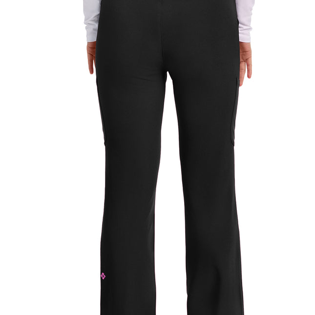 Med Couture Amp Women's High Rise 4-Pocket Flare Pant MC104 - Black