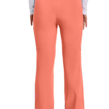 Med Couture Amp Women's High Rise 4-Pocket Flare Pant MC104 - Coral Fusion