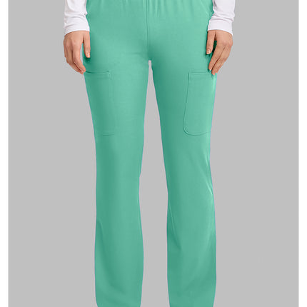 Med Couture Amp Women's High Rise 4-Pocket Flare Pant MC104 - Mint Condition