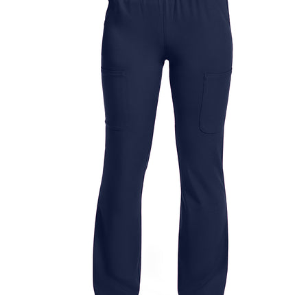 Med Couture Amp Women's High Rise 4-Pocket Flare Pant MC104 - Navy