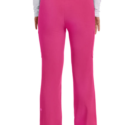 Med Couture Amp Women's High Rise 4-Pocket Flare Pant MC104 - Pink Power