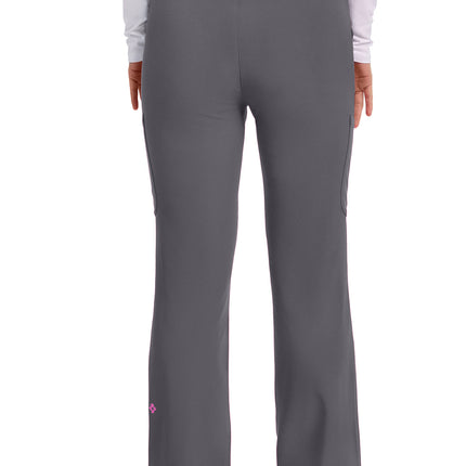 Med Couture Amp Women's High Rise 4-Pocket Flare Pant MC104 - Pewter