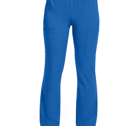Med Couture Amp Women's High Rise 4-Pocket Flare Pant MC104 - Royal