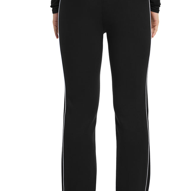 Med Couture Amp Scuba Straight Leg Pant MC108 - Black