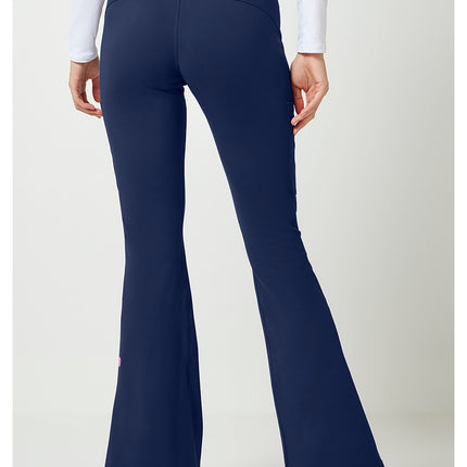 Med Couture Amp Knit Flare Leg Yoga Pant MC150 - Navy