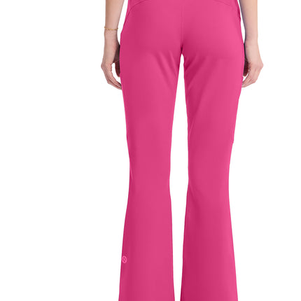 Med Couture Amp Knit Flare Leg Yoga Pant MC150 - Pink Power