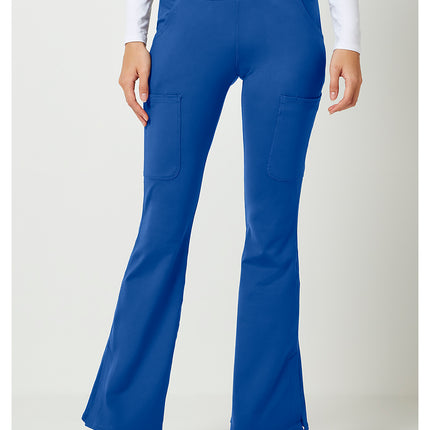 Med Couture Amp Knit Flare Leg Yoga Pant MC150 - Royal