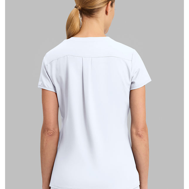 Med Couture Insight 3 Pocket Top MC2411W - White