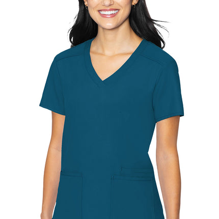 Med Couture Insight 3 Pocket Top MC2411 - Caribbean