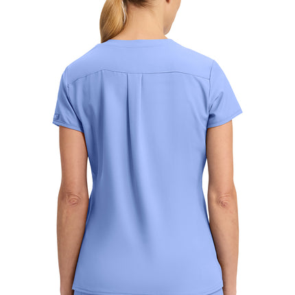 Med Couture Insight 3 Pocket Top MC2411 - Ciel