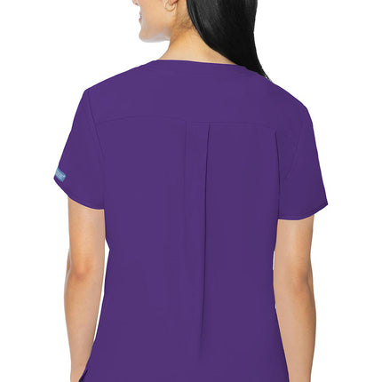 Med Couture Insight 3 Pocket Top MC2411 - Grape