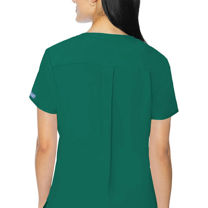 Med Couture Insight 3 Pocket Top MC2411 - Hunter Green