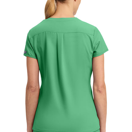 Med Couture Insight 3 Pocket Top MC2411 - Mint Julep