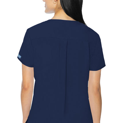 Med Couture Insight 3 Pocket Top MC2411 - Navy