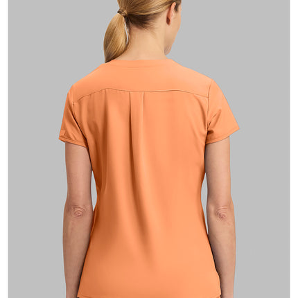 Med Couture Insight 3 Pocket Top MC2411 - Papa Don't Peach