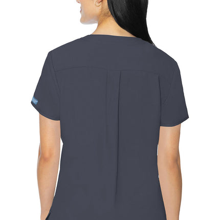 Med Couture Insight 3 Pocket Top MC2411 - Pewter