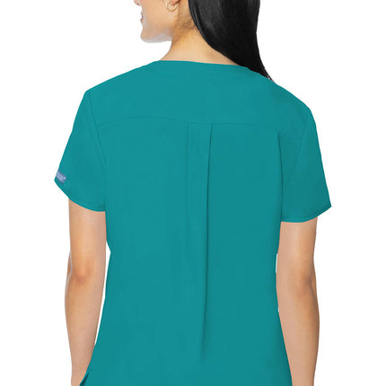 Med Couture Insight 3 Pocket Top MC2411 - TEAL
