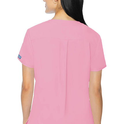Med Couture Insight 3 Pocket Top MC2411 - Taffy Pink
