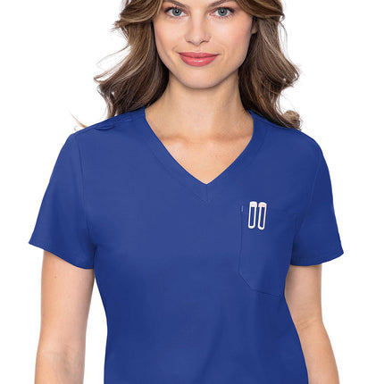 Med Couture Insight One Pocket Tuck-In Top MC2432 - Galaxy