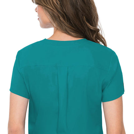 Med Couture Insight One Pocket Tuck-In Top MC2432 - TEAL