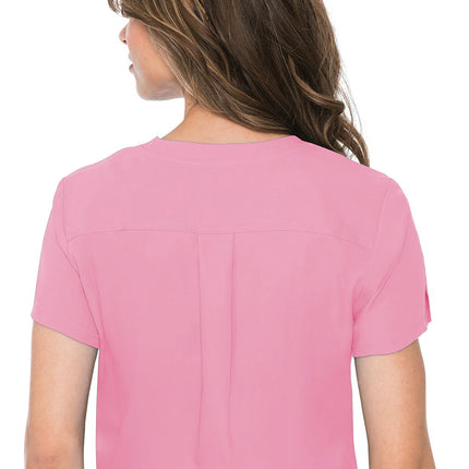 Med Couture Insight One Pocket Tuck-In Top MC2432 - Taffy Pink