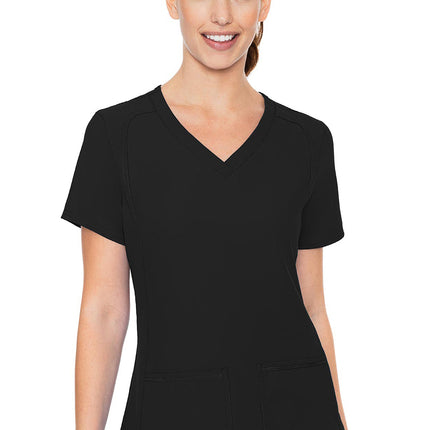 Med Couture Insight Side Pocket Top MC2468 - Black
