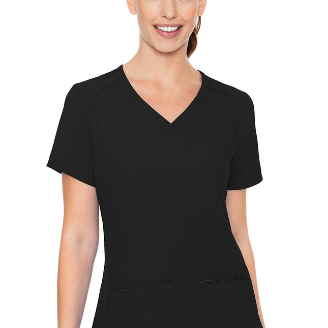Med Couture Insight Side Pocket Top MC2468 - Black