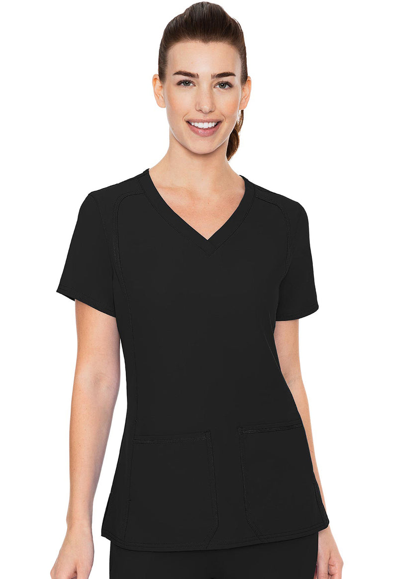 Med Couture Insight Side Pocket Top MC2468 - Black