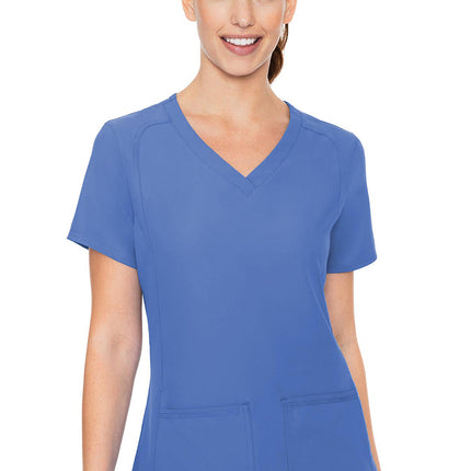 Med Couture Insight Side Pocket Top MC2468 - Ciel