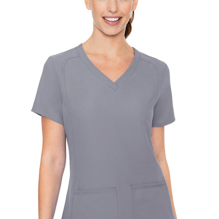 Med Couture Insight Side Pocket Top MC2468 - Cloud