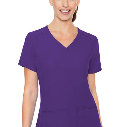 Med Couture Insight Side Pocket Top MC2468 - Grape