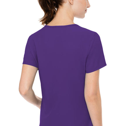 Med Couture Insight Side Pocket Top MC2468 - Grape