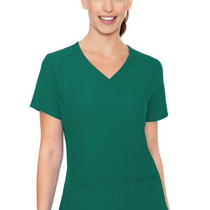 Med Couture Insight Side Pocket Top MC2468 - Hunter Green