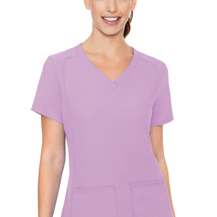 Med Couture Insight Side Pocket Top MC2468 - Lilac