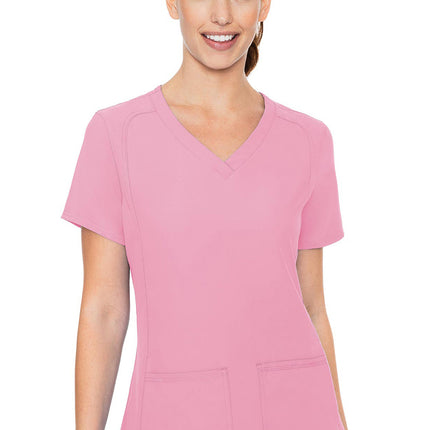 Med Couture Insight Side Pocket Top MC2468 - Taffy Pink