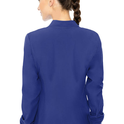 Med Couture Insight Zip Front Warm-Up With Shoulder Yokes MC2660 - Galaxy