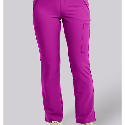Med Couture Insight Zipper Pant MC2702 - Back to the Fuschia